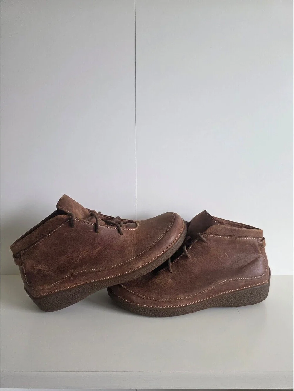 Duluth Trading Andina Brown Chukka Leather Ankle Boots, size 9.5